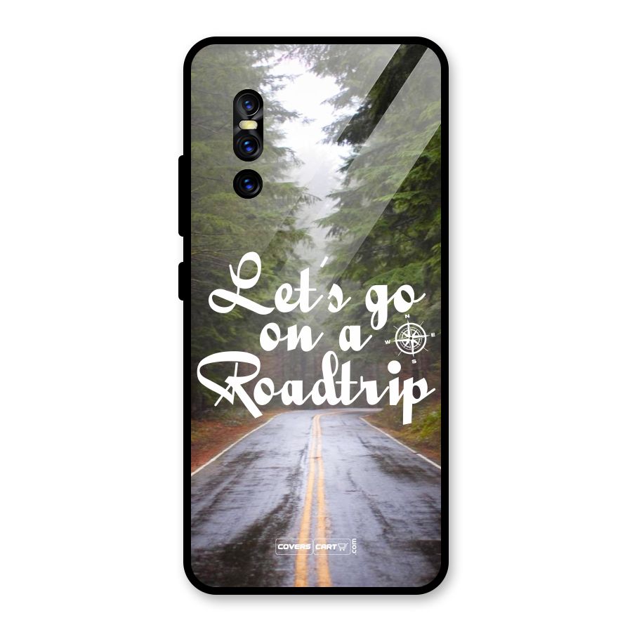 Lets go on a Roadtrip Glass Back Case for Vivo V15 Pro