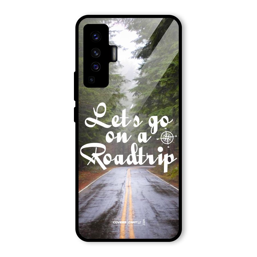 Lets go on a Roadtrip Glass Back Case for Vivo X50
