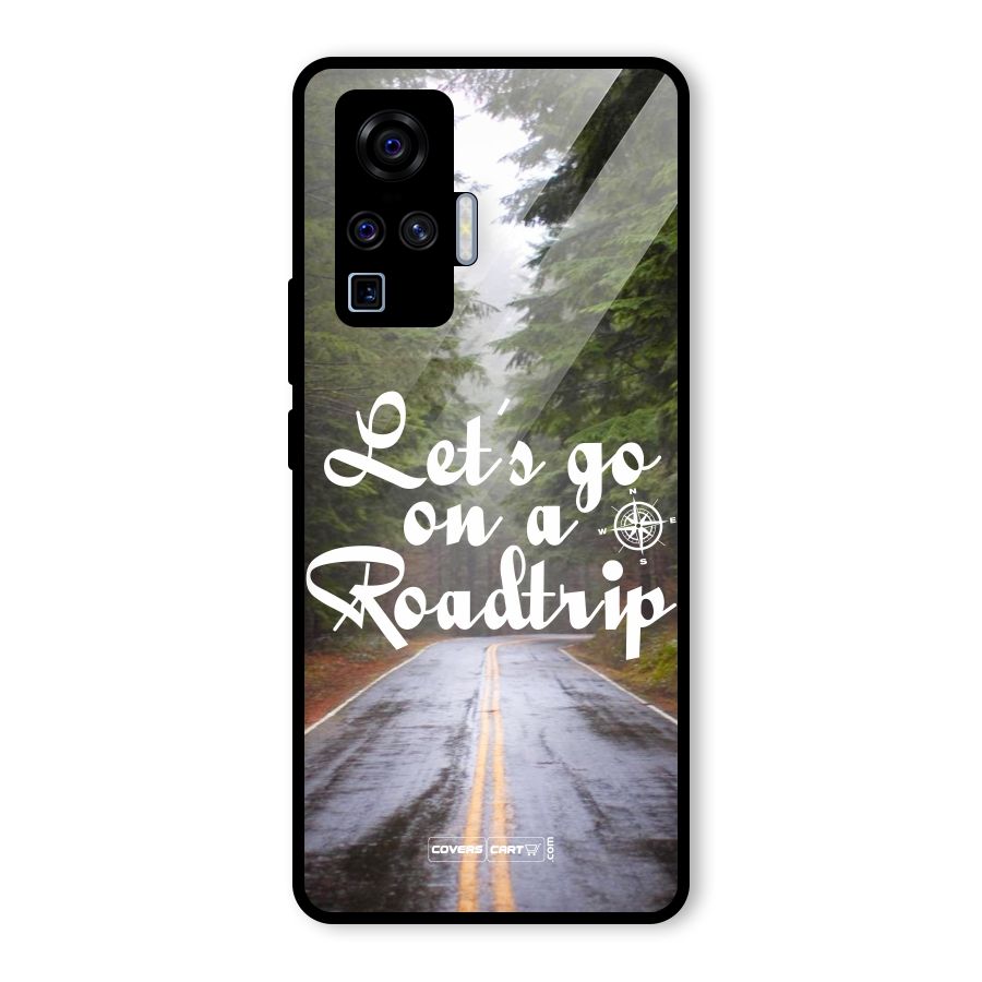 Lets go on a Roadtrip Glass Back Case for Vivo X50 Pro