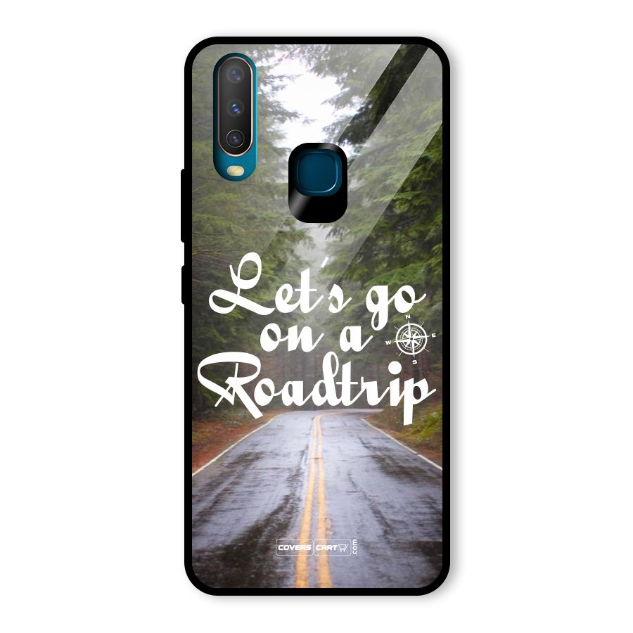 Lets go on a Roadtrip Glass Back Case for Vivo Y15