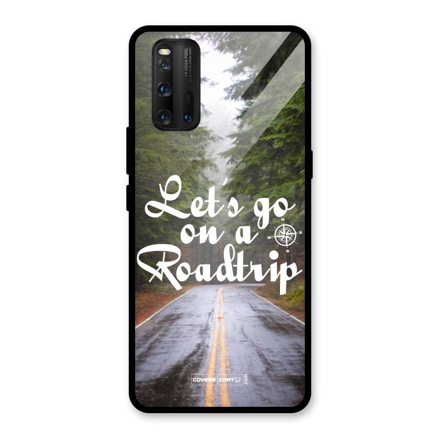 Lets go on a Roadtrip Glass Back Case for Vivo iQOO 3