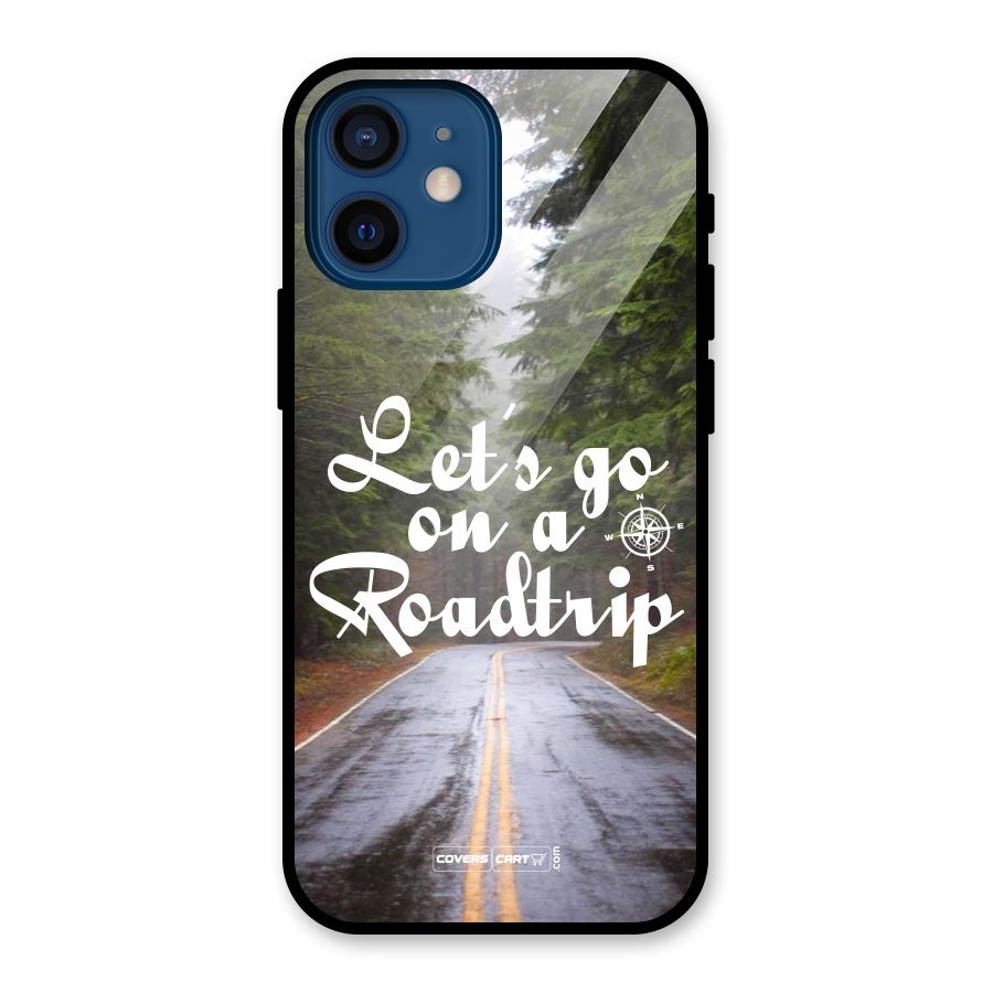 Lets go on a Roadtrip Glass Back Case for iPhone 12 Mini