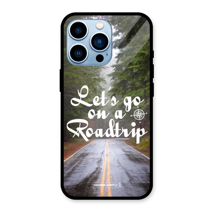 Lets go on a Roadtrip Glass Back Case for iPhone 13 Pro