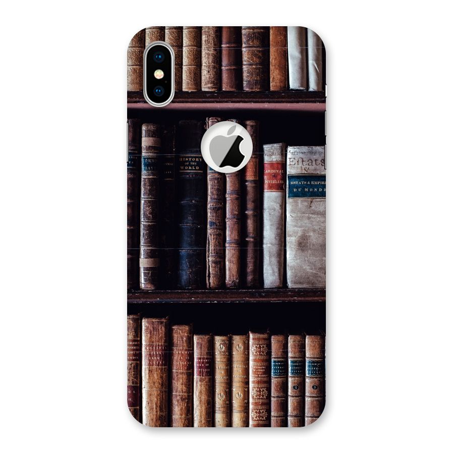 Library Love Back Case for iPhone X Logo Cut