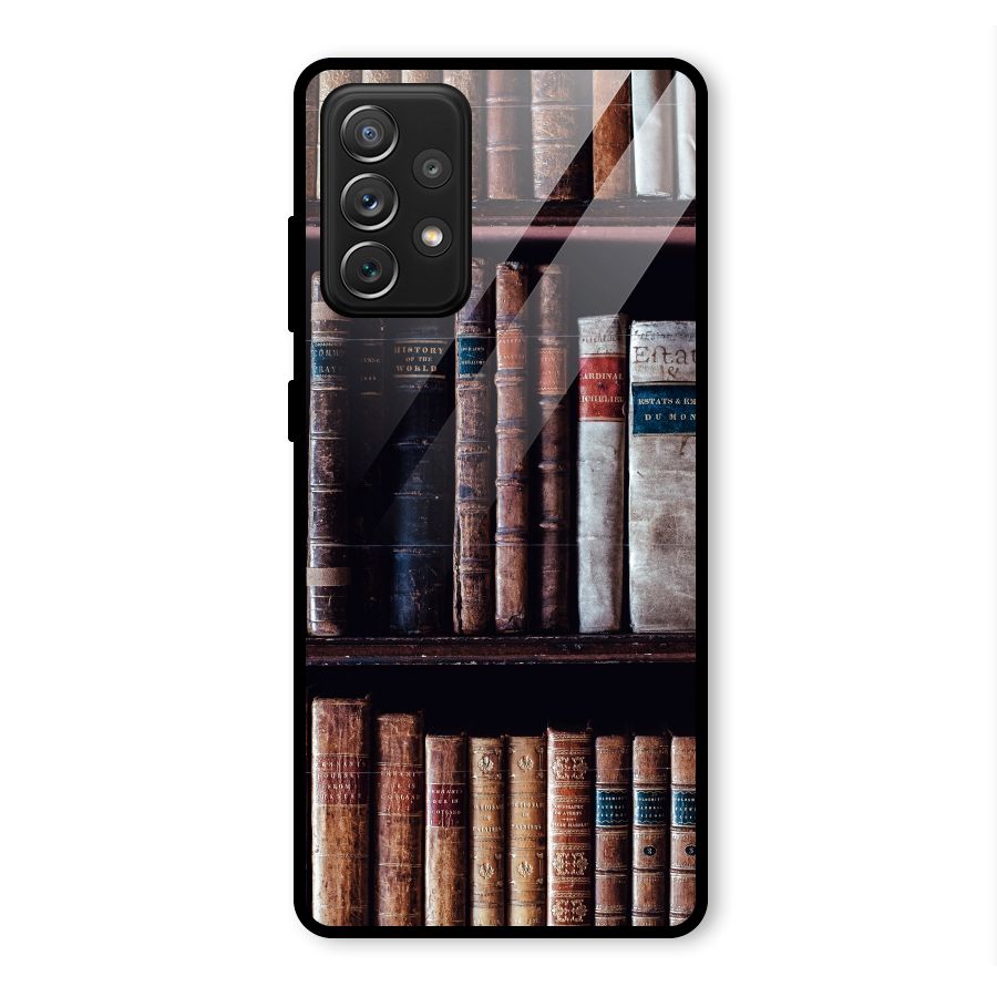 Library Love Glass Back Case for Galaxy A72