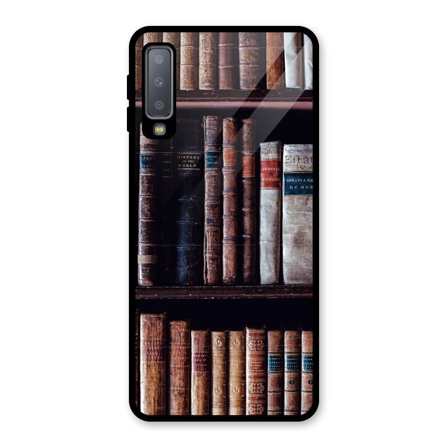 Library Love Glass Back Case for Galaxy A7 (2018)