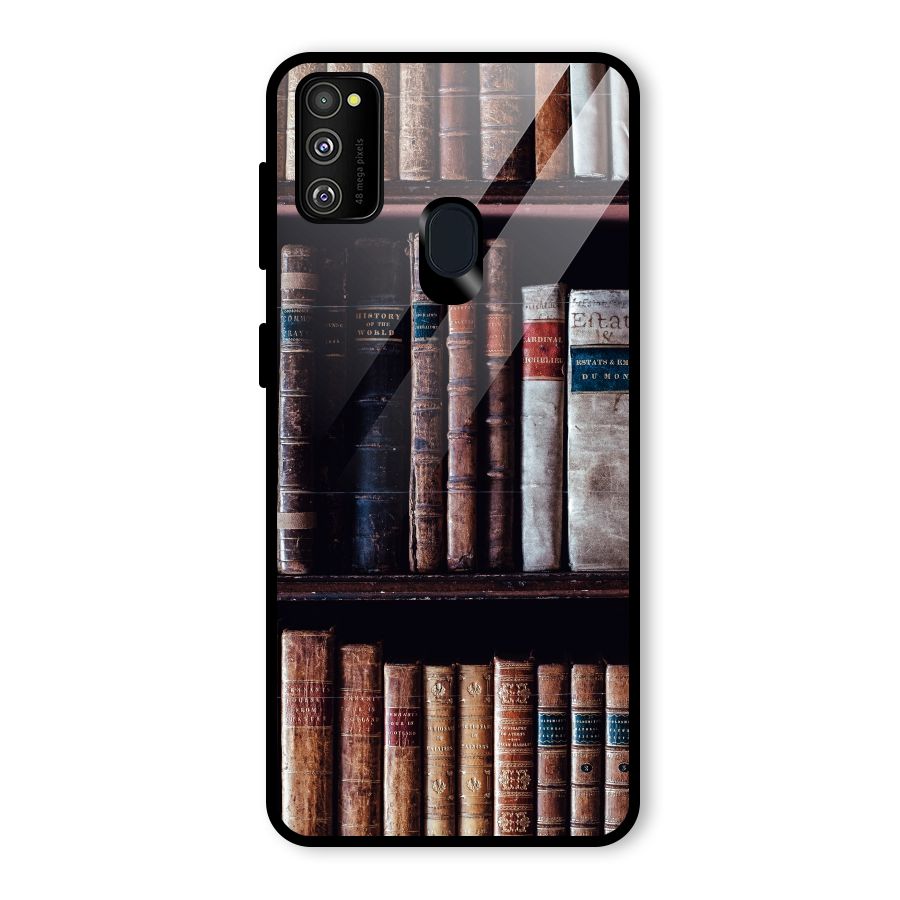 Library Love Glass Back Case for Galaxy M30s