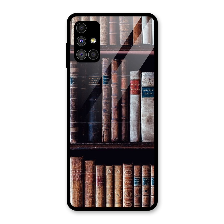 Library Love Glass Back Case for Galaxy M51