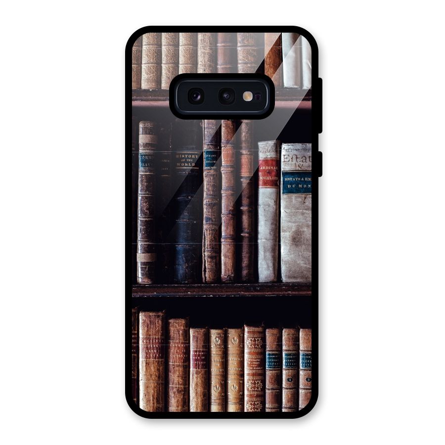 Library Love Glass Back Case for Galaxy S10e