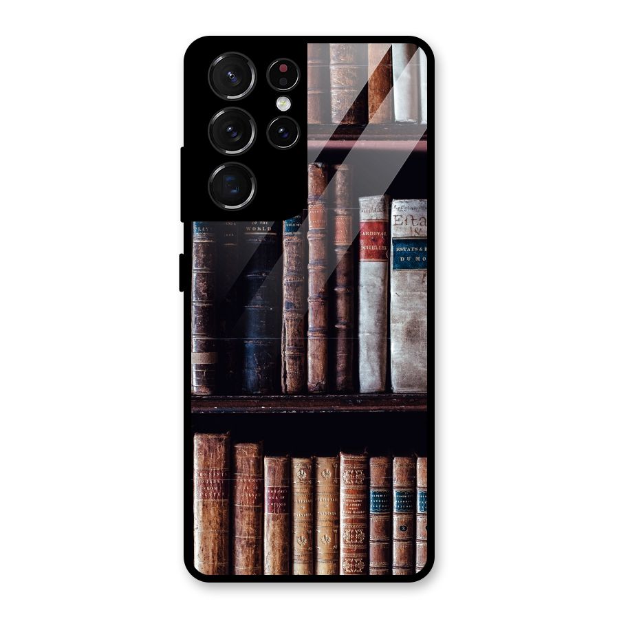 Library Love Glass Back Case for Galaxy S21 Ultra 5G