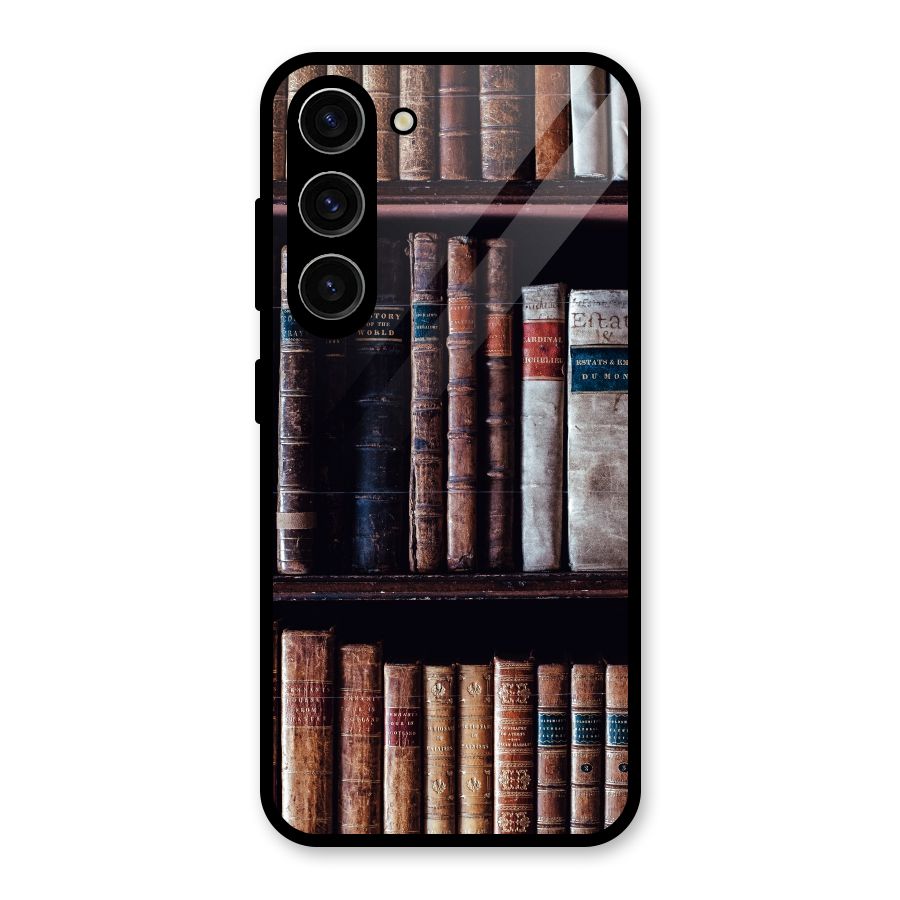 Library Love Glass Back Case for Galaxy S23