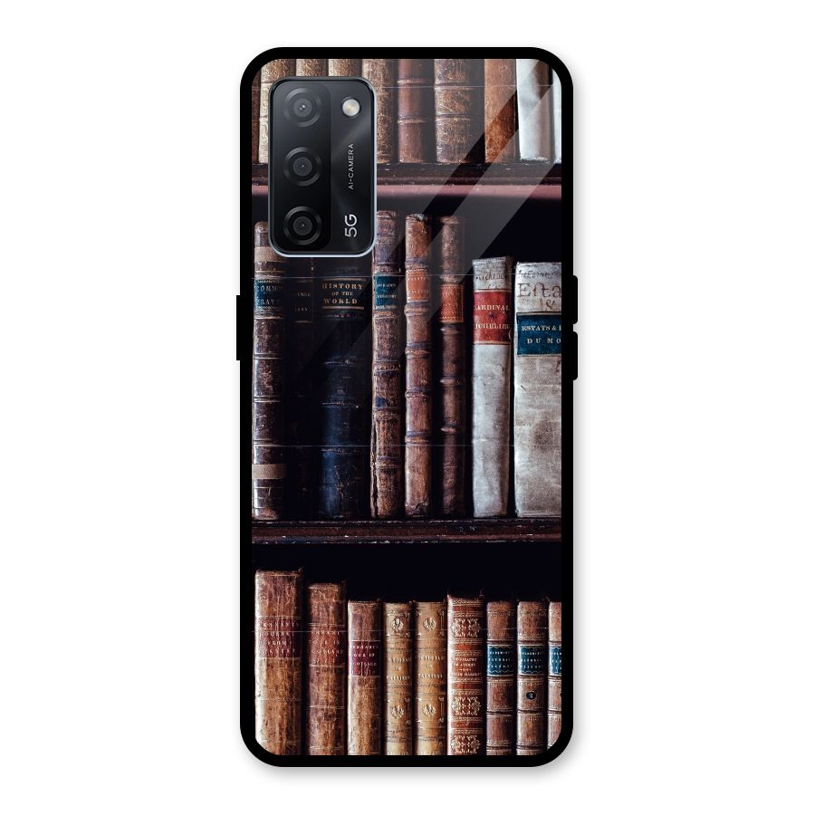 Library Love Glass Back Case for Oppo A53s 5G