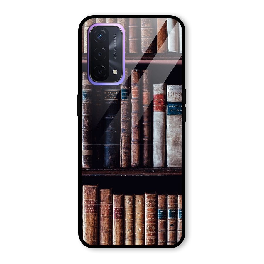 Library Love Glass Back Case for Oppo A74 5G