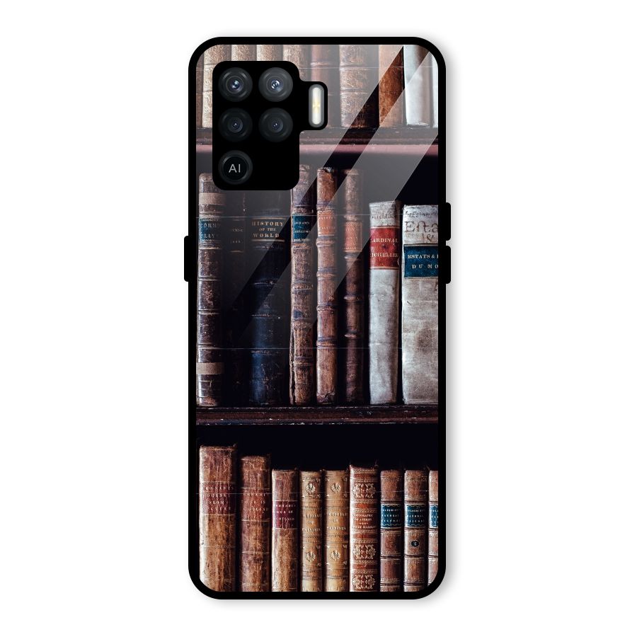 Library Love Glass Back Case for Oppo F19 Pro