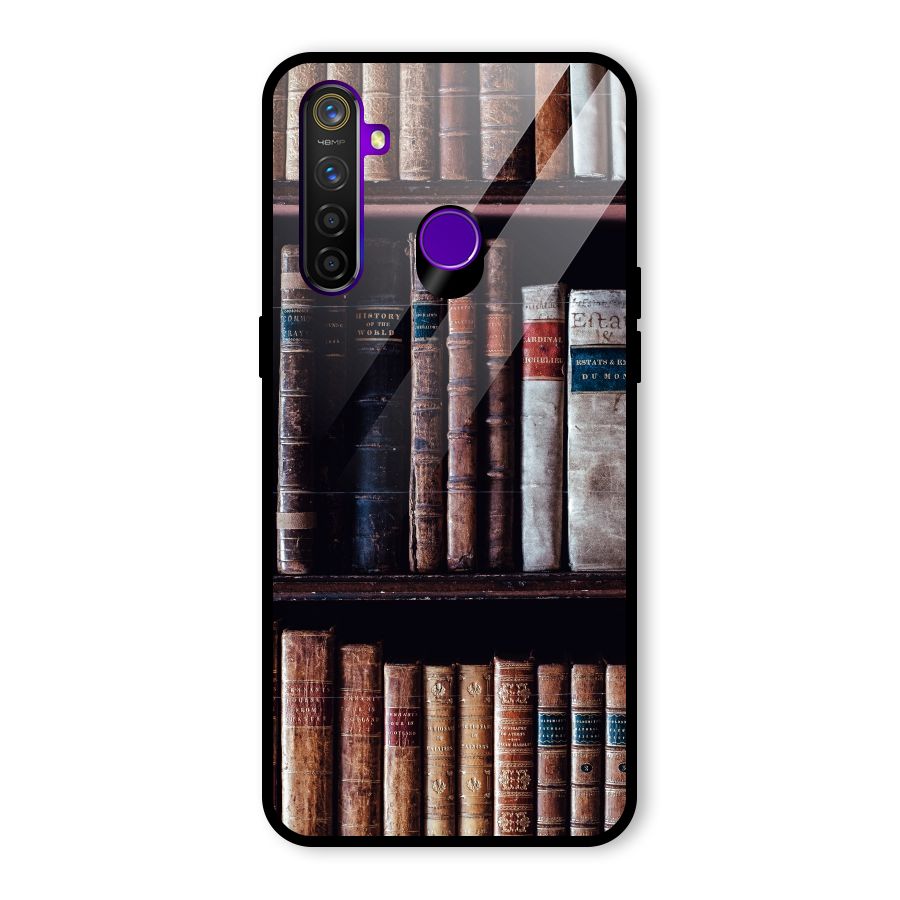 Library Love Glass Back Case for Realme 5 Pro