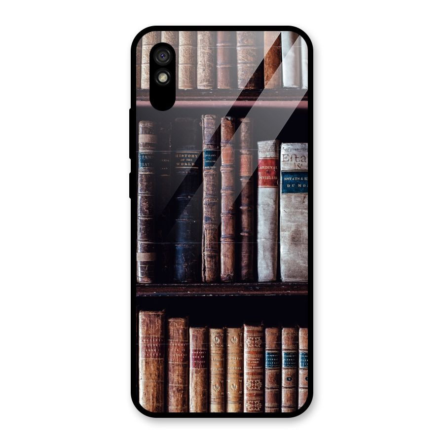 Library Love Glass Back Case for Redmi 9i