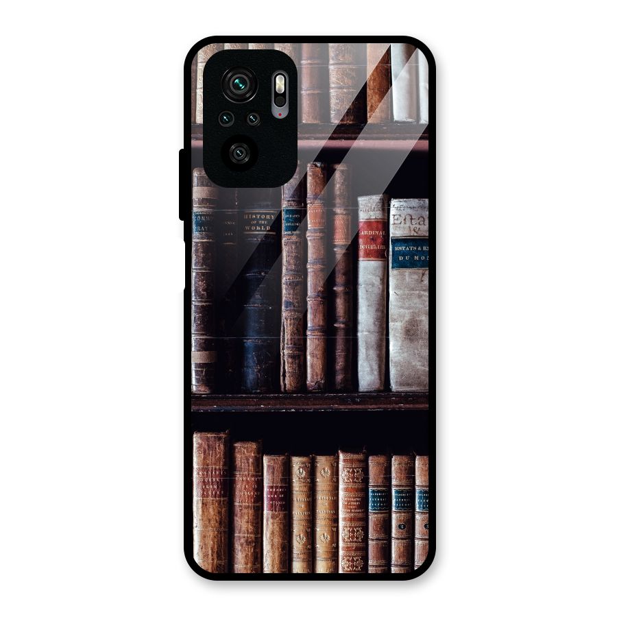 Library Love Glass Back Case for Redmi Note 10S