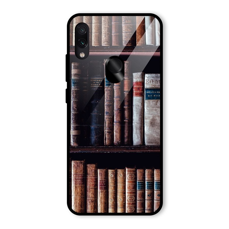 Library Love Glass Back Case for Redmi Note 7 Pro