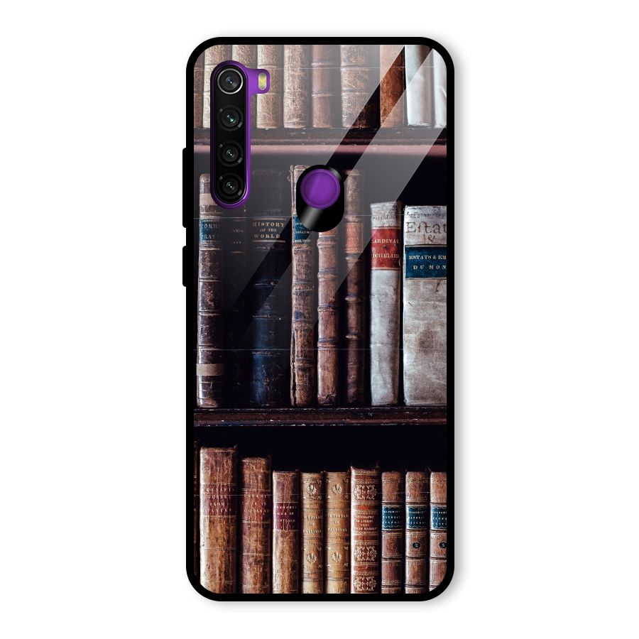 Library Love Glass Back Case for Redmi Note 8