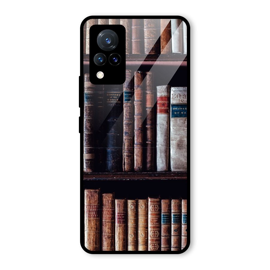 Library Love Glass Back Case for Vivo V21 5G
