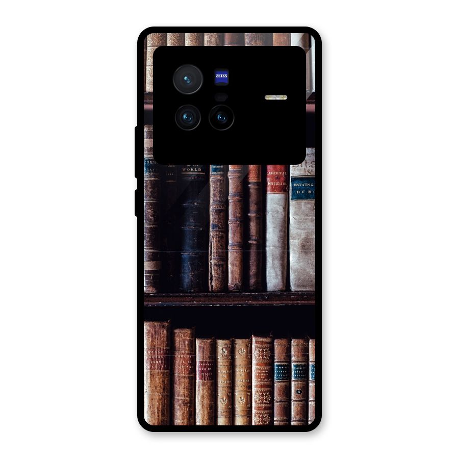 Library Love Glass Back Case for Vivo X80
