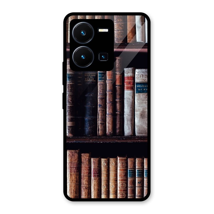 Library Love Glass Back Case for Vivo Y35