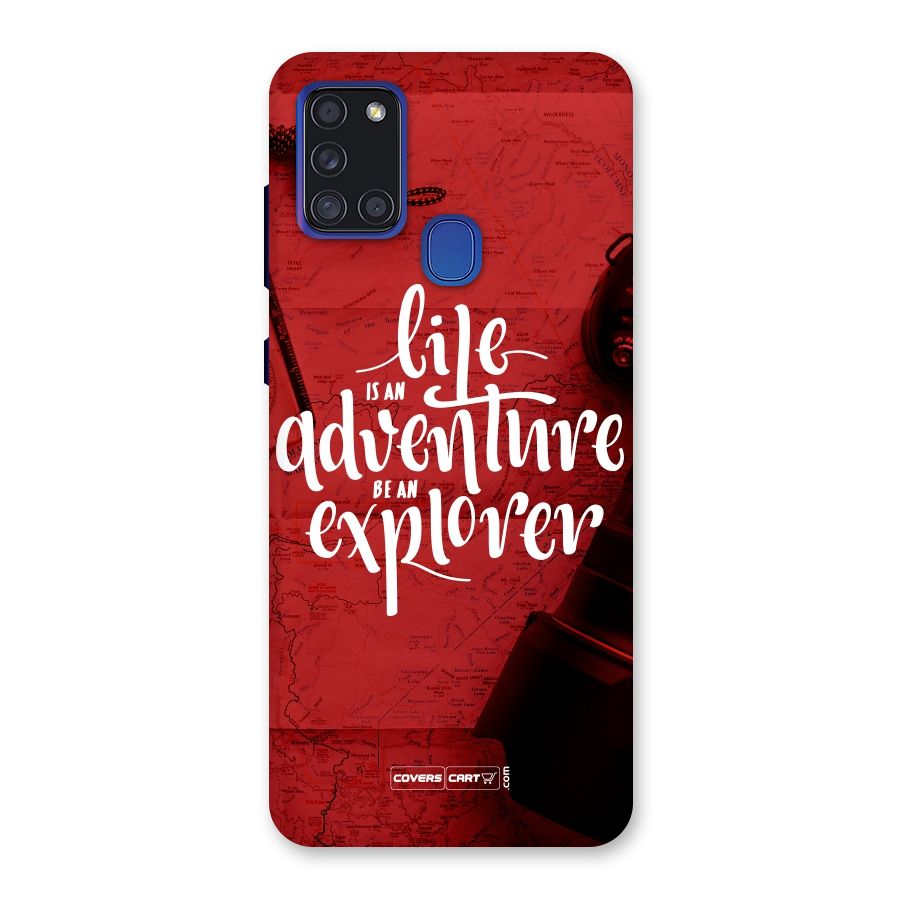 Life Adventure Explorer Back Case for Galaxy A21s