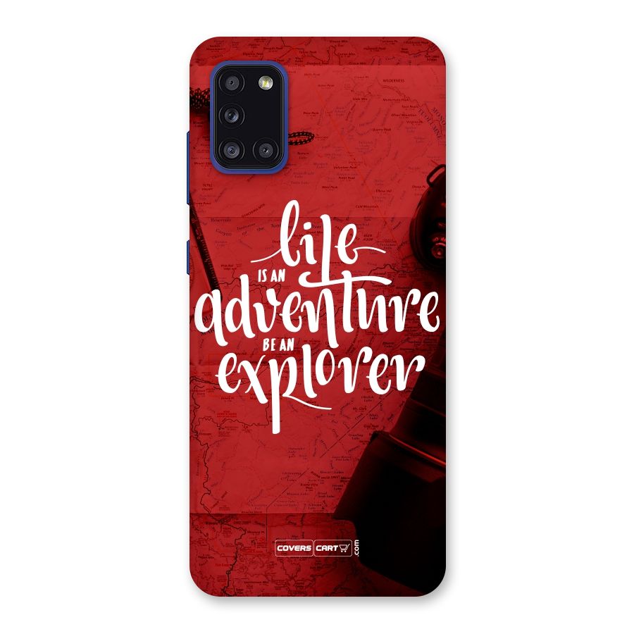 Life Adventure Explorer Back Case for Galaxy A31