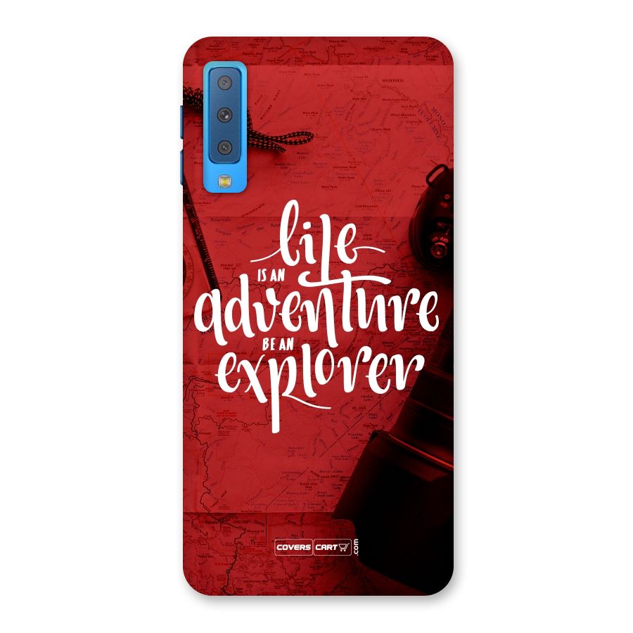 Life Adventure Explorer Back Case for Galaxy A7 (2018)