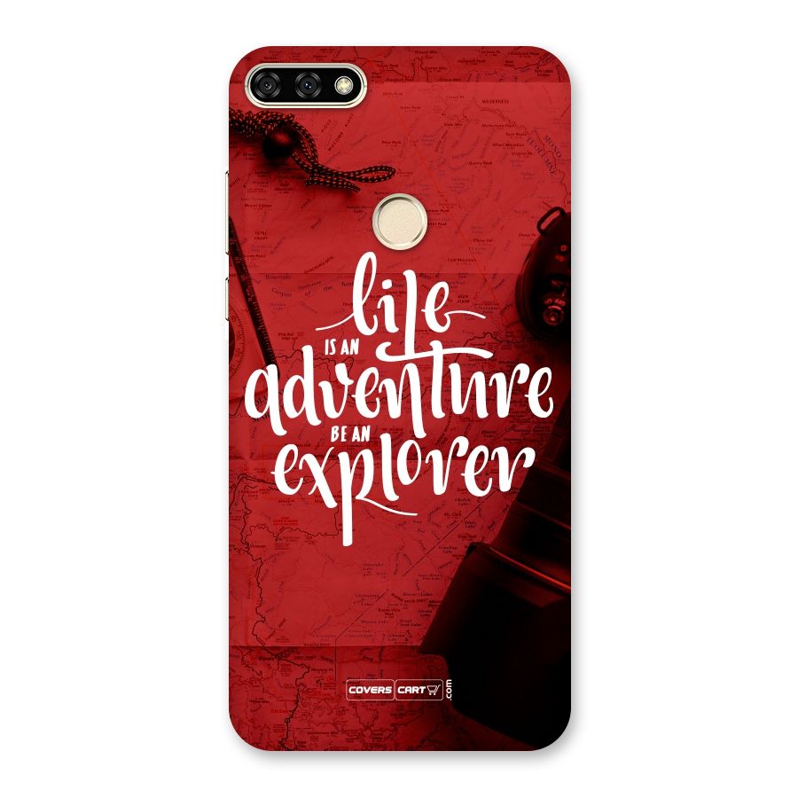 Life Adventure Explorer Back Case for Honor 7A