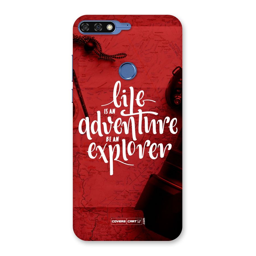 Life Adventure Explorer Back Case for Honor 7C