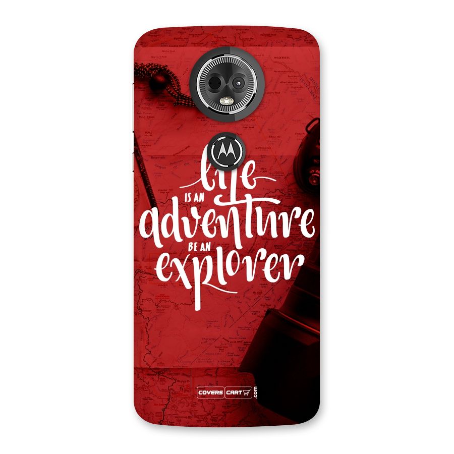 Life Adventure Explorer Back Case for Moto E5 Plus