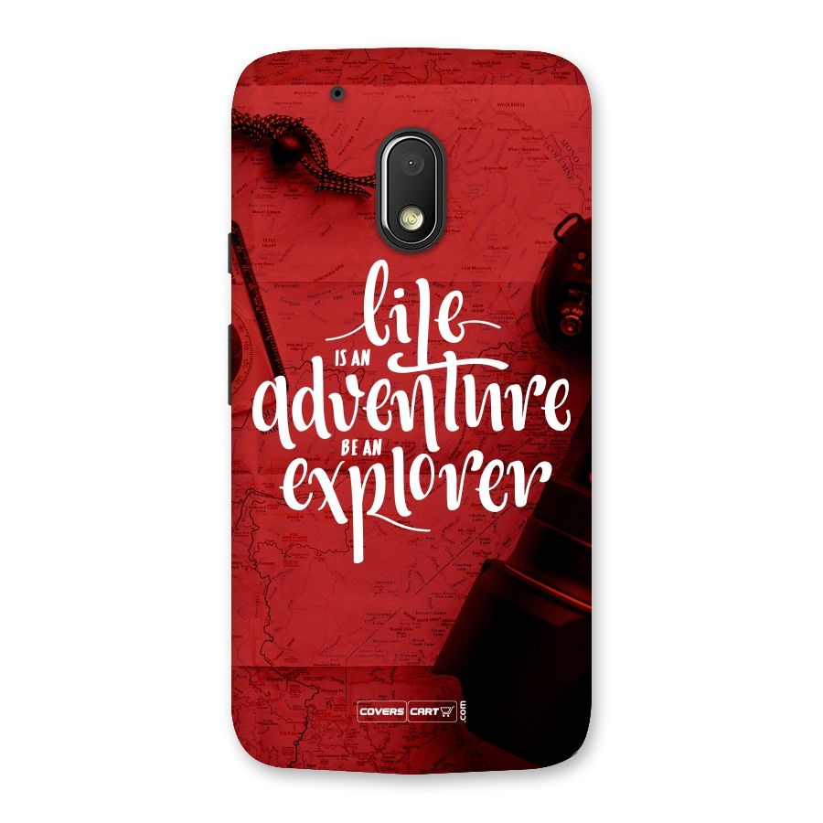 Life Adventure Explorer Back Case for Moto G4 Play