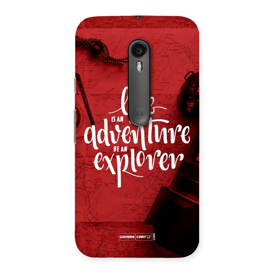Life Adventure Explorer Back Case for Moto G Turbo