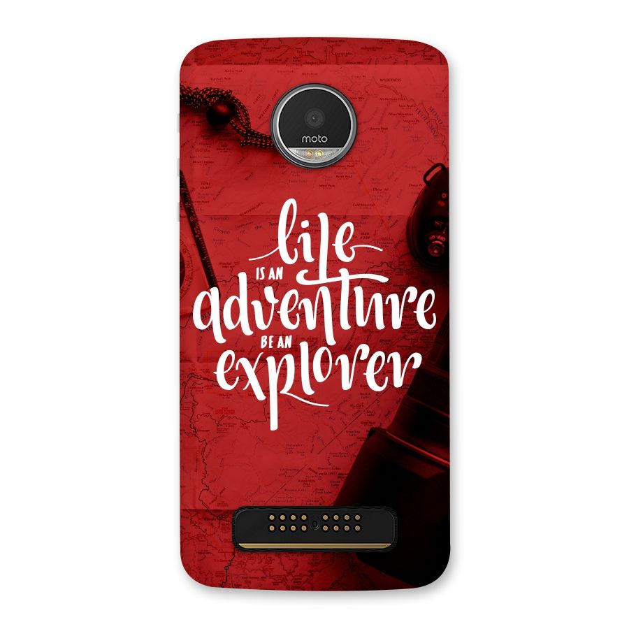 Life Adventure Explorer Back Case for Moto Z Play