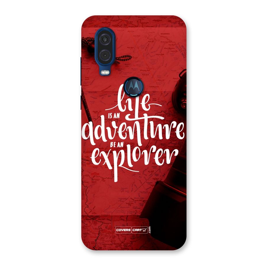 Life Adventure Explorer Back Case for Motorola One Vision