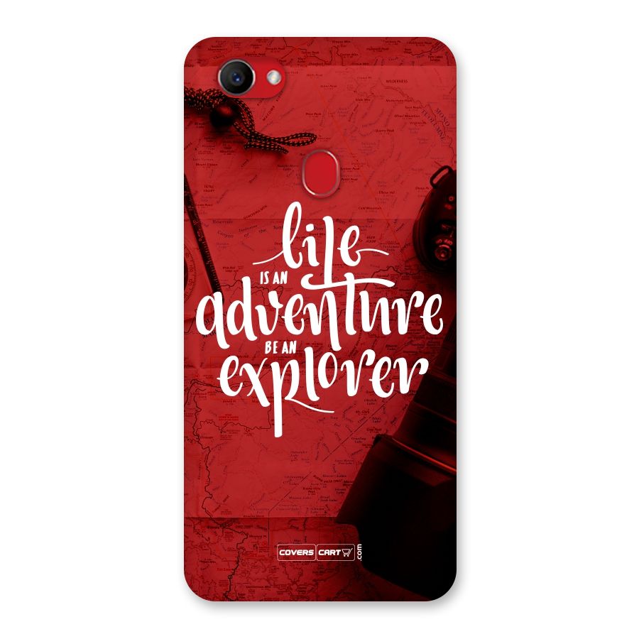 Life Adventure Explorer Back Case for Oppo F7
