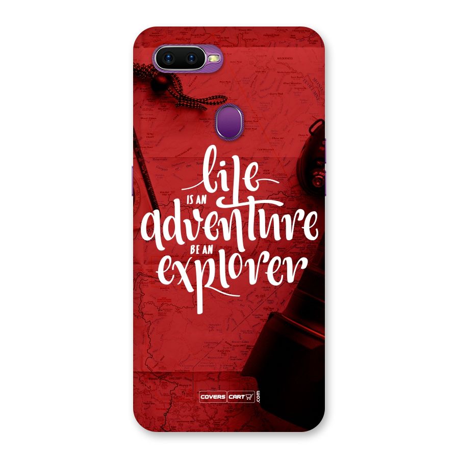 Life Adventure Explorer Back Case for Oppo F9
