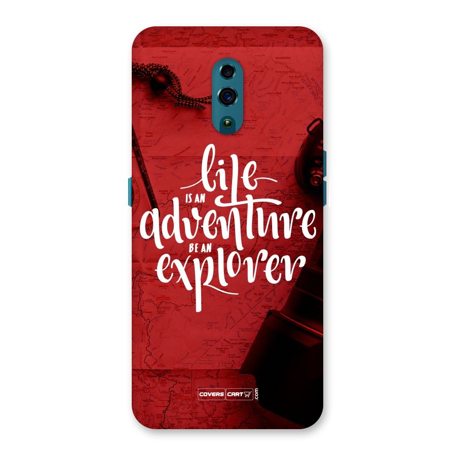 Life Adventure Explorer Back Case for Oppo Reno