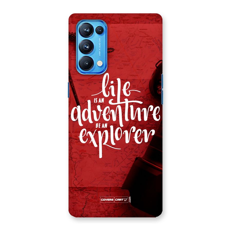 Life Adventure Explorer Back Case for Oppo Reno5 Pro 5G