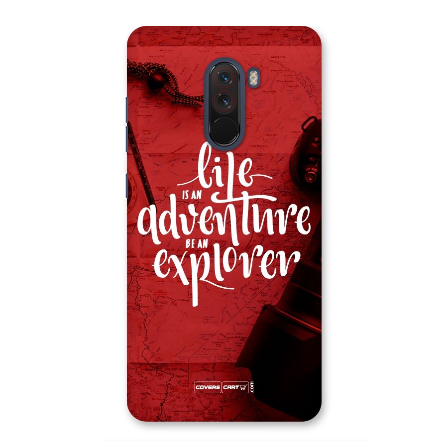 Life Adventure Explorer Back Case for Poco F1