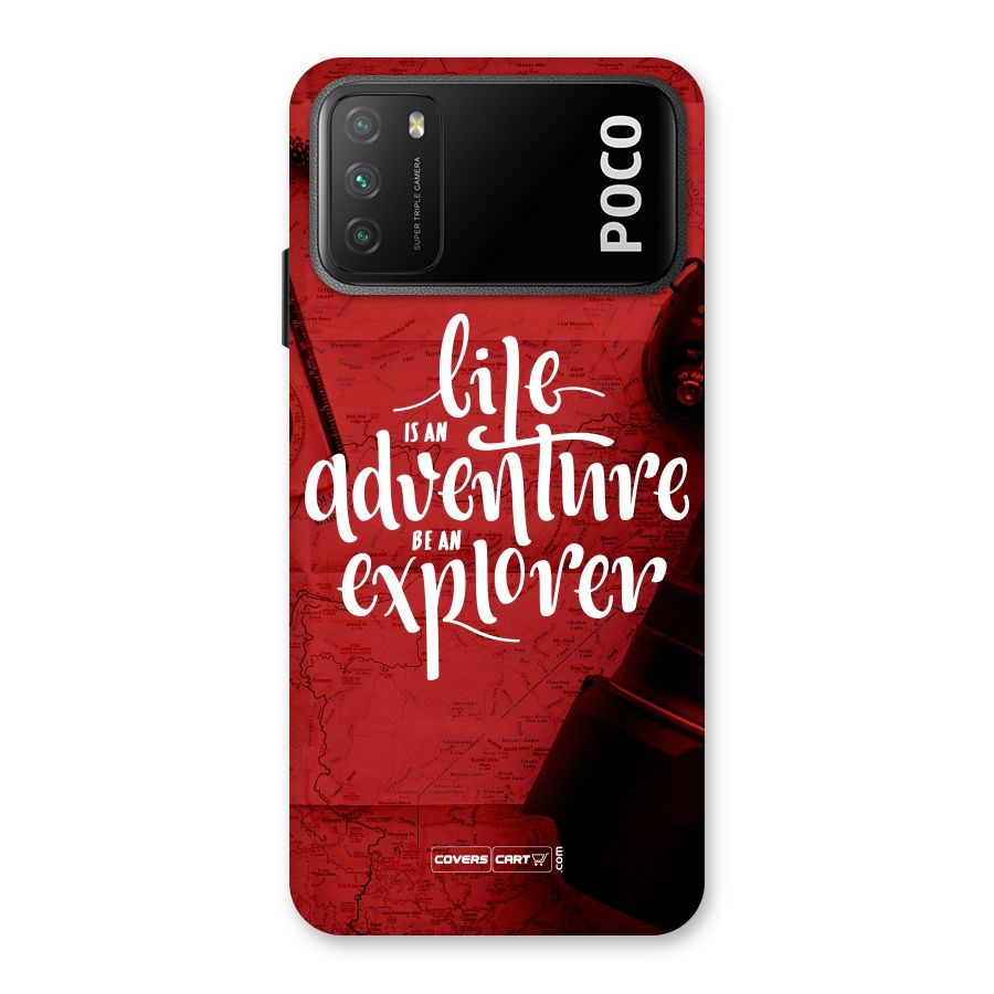 Life Adventure Explorer Back Case for Poco M3
