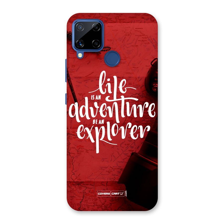 Life Adventure Explorer Back Case for Realme C15