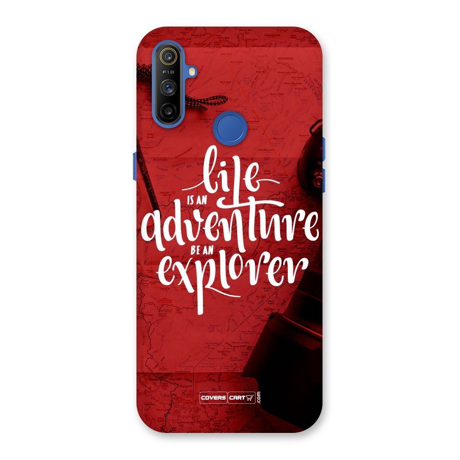Life Adventure Explorer Back Case for Realme Narzo 10A