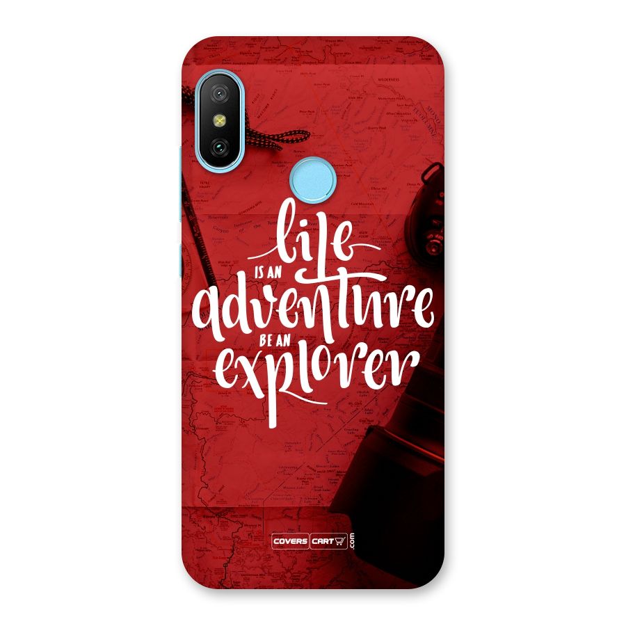 Life Adventure Explorer Back Case for Redmi 6 Pro