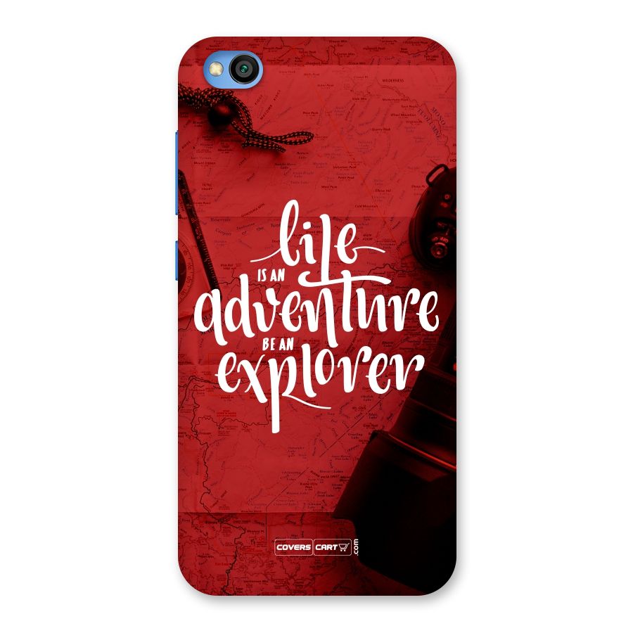 Life Adventure Explorer Back Case for Redmi Go