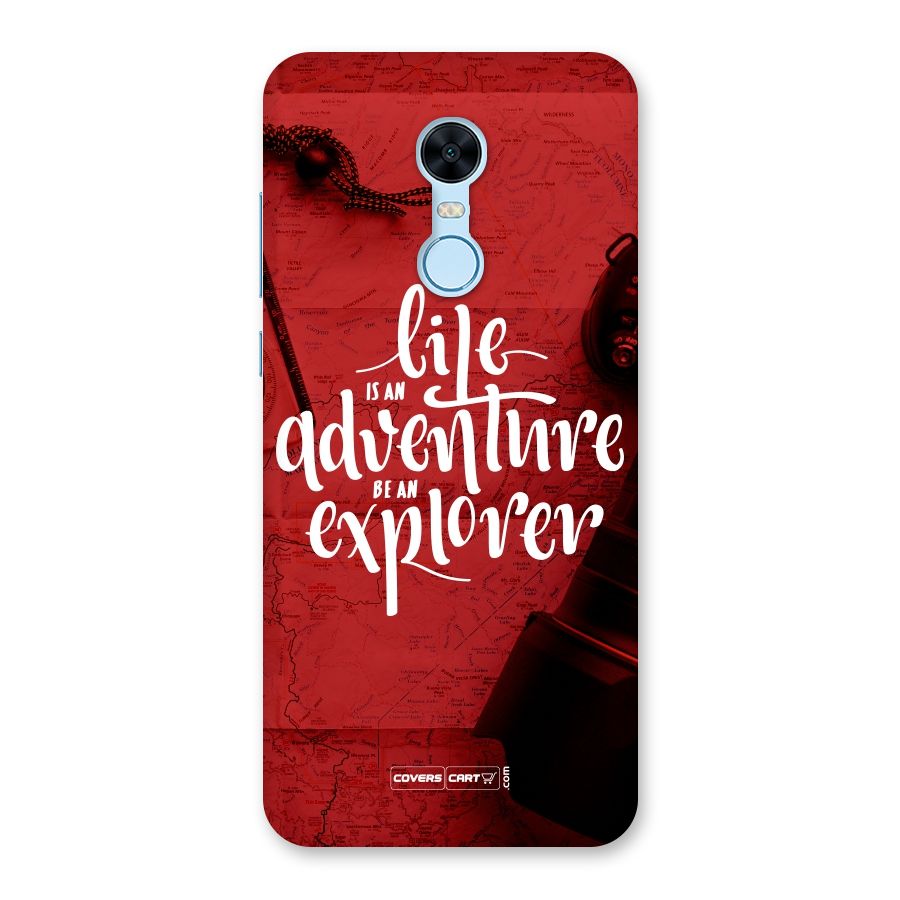 Life Adventure Explorer Back Case for Redmi Note 5