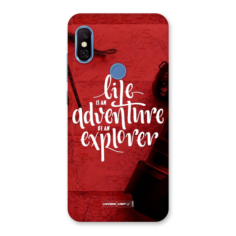 Life Adventure Explorer Back Case for Redmi Note 6 Pro