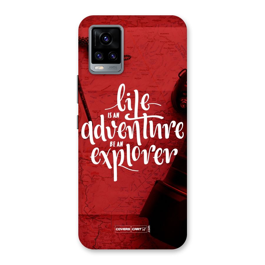 Life Adventure Explorer Back Case for Vivo V20