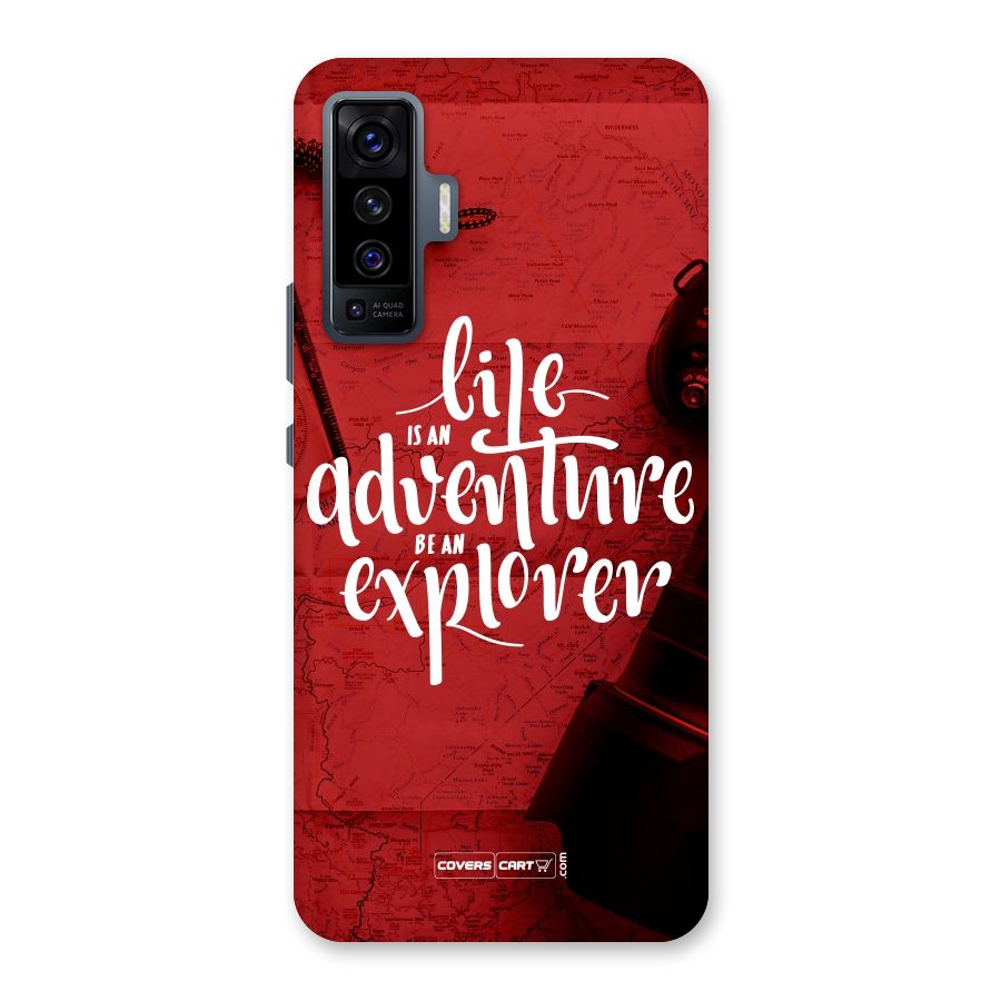 Life Adventure Explorer Back Case for Vivo X50